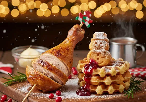 Gobble & Griddle ターキーとワッフル
